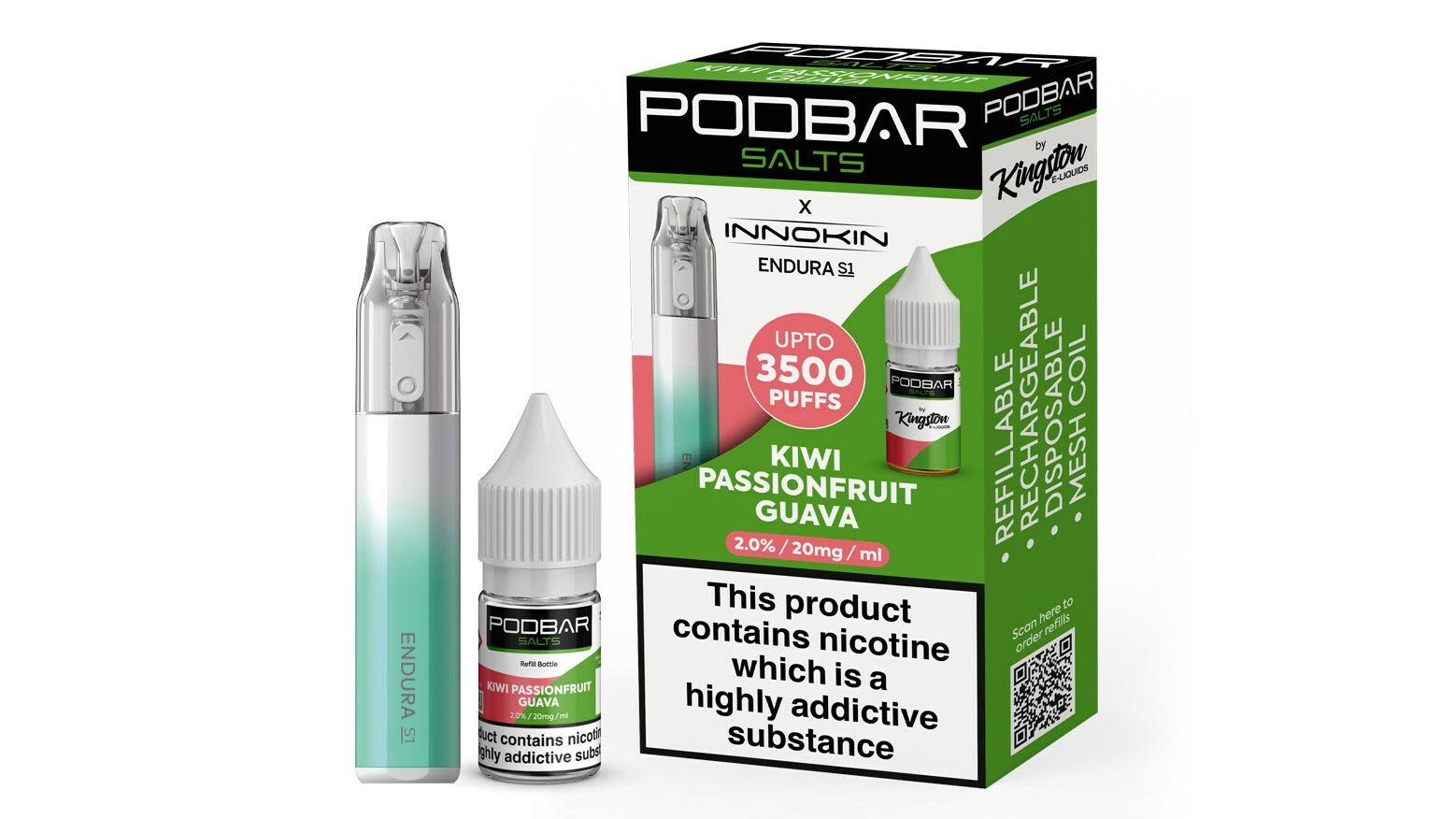 Il marchio britannico Kingston E-liquids collabora con INNOKIN per sostituire i vapers usa e getta.