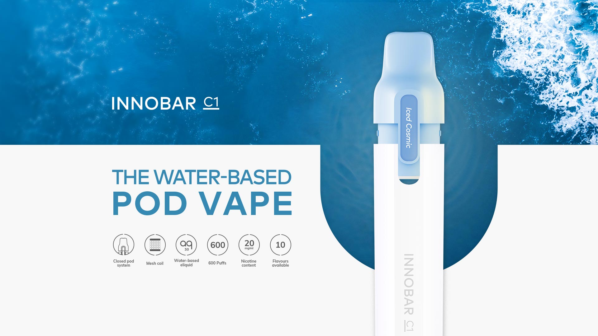 Innokin lancia la prima pod vape a base d'acqua del mondo