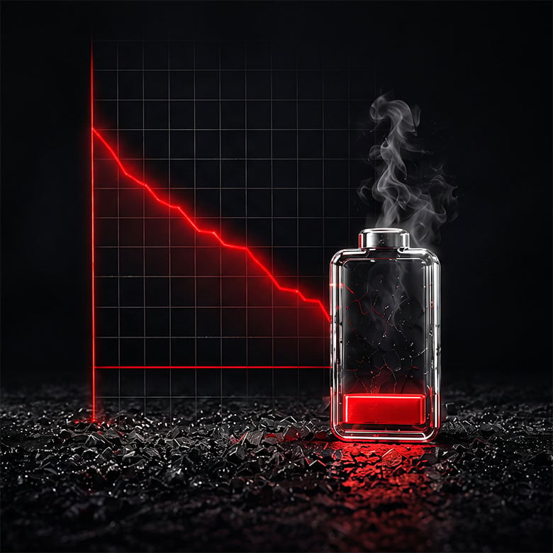 Reduced performance at low battery levels